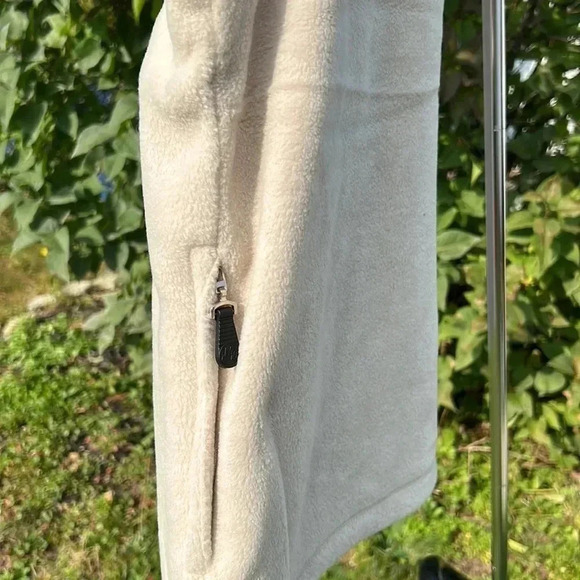 Vtg,NWOT,heavy Fleece zip up Vest men,unisex,Cream  sportsman,fisherman,L & XL - Picture 6 of 15